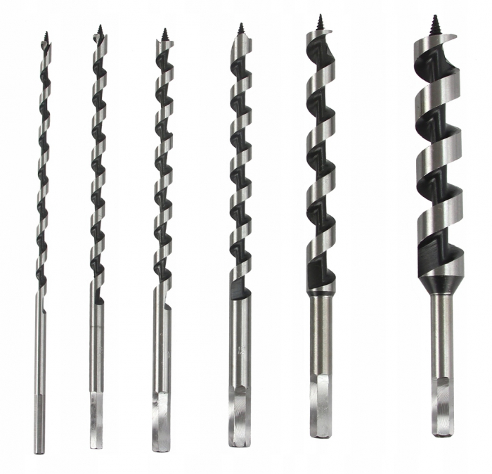 Set 6 burghie lemn 6-25mm lungi 230mm (M22350) [5]