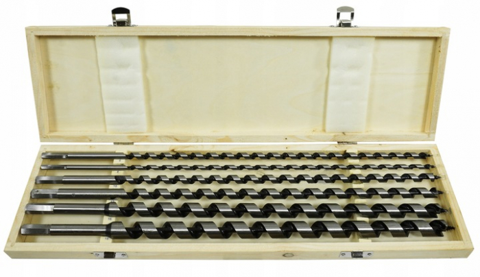 Set 6 burghie lemn 6-18mm lungi 460mm (V05077) [5]