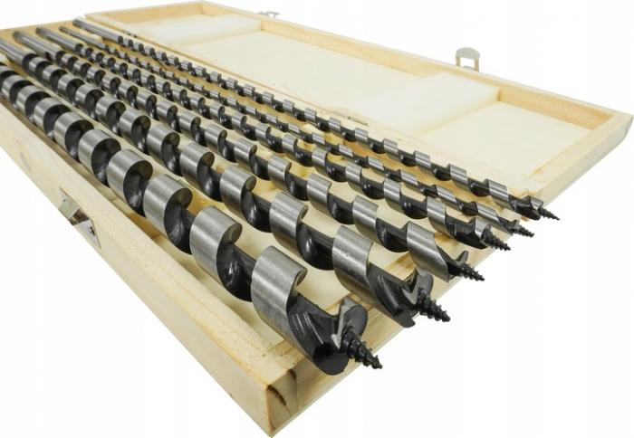 Set 6 burghie lemn 6-18mm lungi 460mm (V05077) [6]