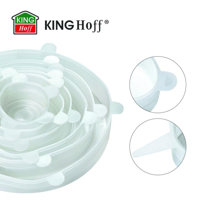 Set 6 capace elastice din silicon reutilizabile dimensiuni variate (KH-1902) [3]