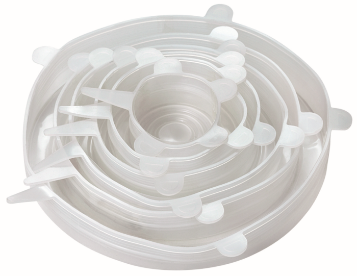 Set 6 capace elastice din silicon reutilizabile dimensiuni variate (KH-1902) [4]