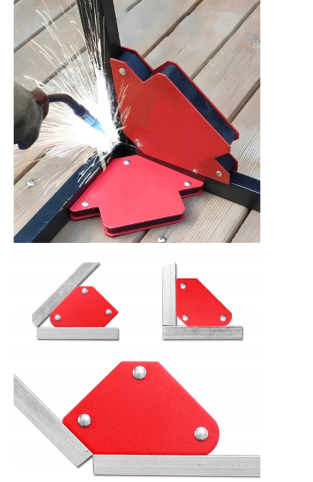 Set 6 coltare magnetice pentru sudura 45° 90° 135° cu forta de sustinere 4,5 kg si 11,5 kg (V75058) [13]
