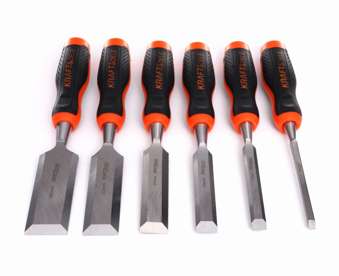 Set 6 dalti 230mm 6-38mm cu maner lemn (KD11772) [10]