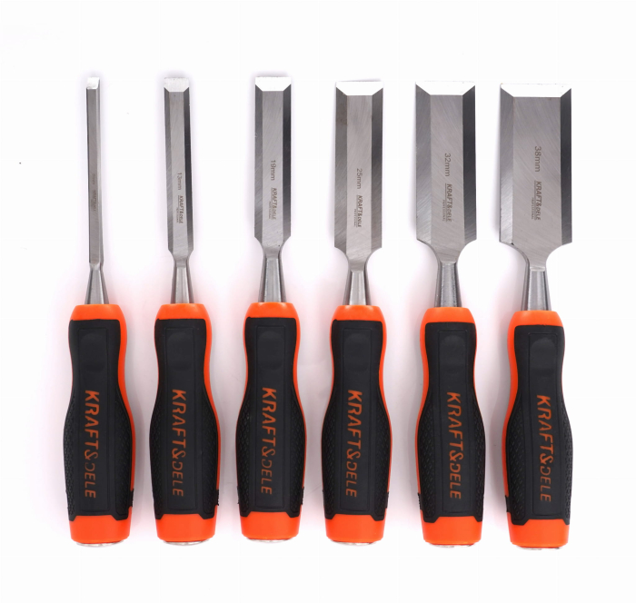 Set 6 dalti 230mm 6-38mm cu maner lemn (KD11772) [5]