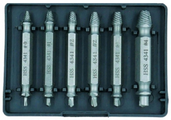 Set 6 extractoare suruburi rupte (S10707) [2]