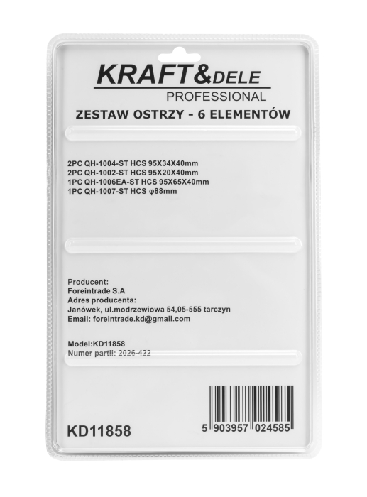 Set 6 lame pentru unealta multifunctionala pentru taiere lemn si plastic (KD11858) [16]