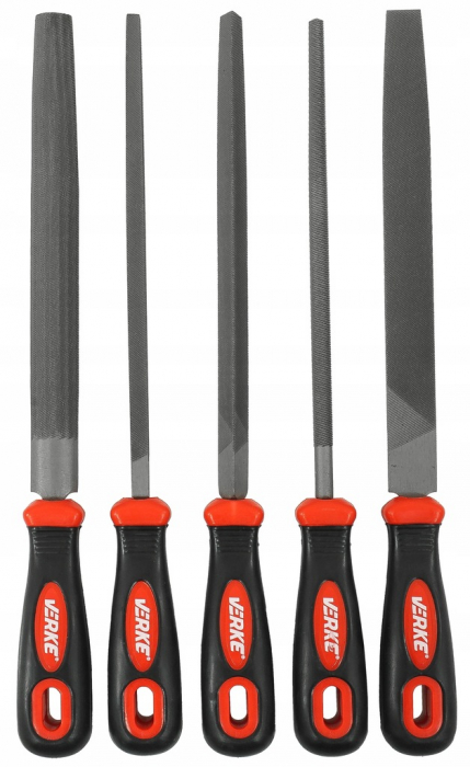 Set 5 pile pentru metal raspile cu maner ergonomic slefuire razuire (V05079) [10]