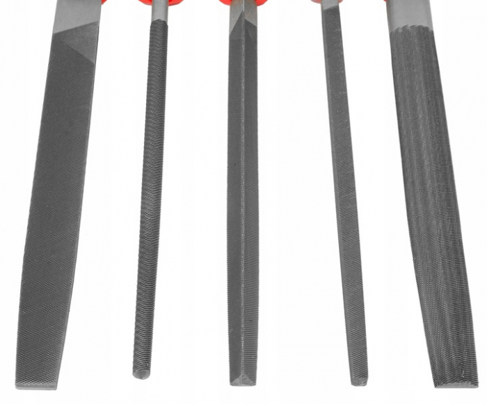 Set 5 pile pentru metal raspile cu maner ergonomic slefuire razuire (V05079) [8]