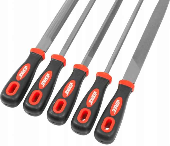 Set 5 pile pentru metal raspile cu maner ergonomic slefuire razuire (V05079) [13]