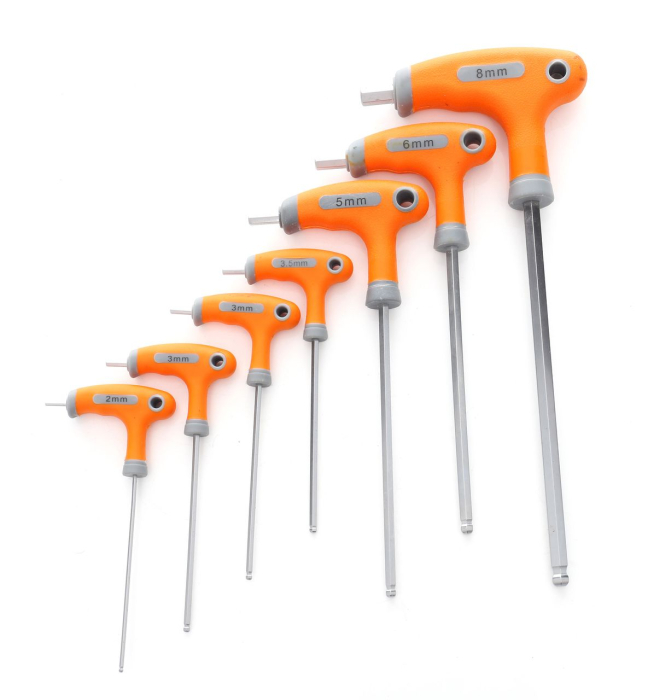 Set 7 chei imbus lungi cu maner 2-8mm surubelnita (KD10248) [5]