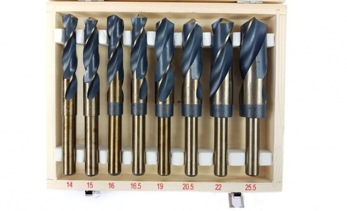 Set 8 burghie cobalt HSS 14-25.5mm pentru metal (S10419) [2]