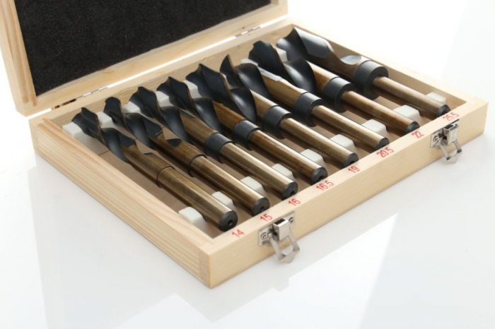 Set 8 burghie cobalt HSS 14-25.5mm pentru metal (TA1085) [3]