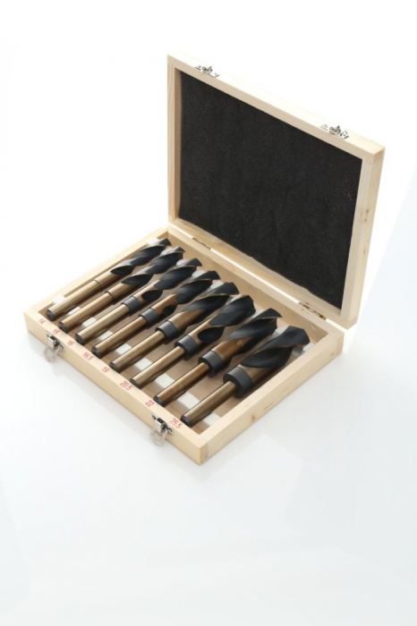Set 8 burghie cobalt HSS 14-25.5mm pentru metal (TA1085) [4]