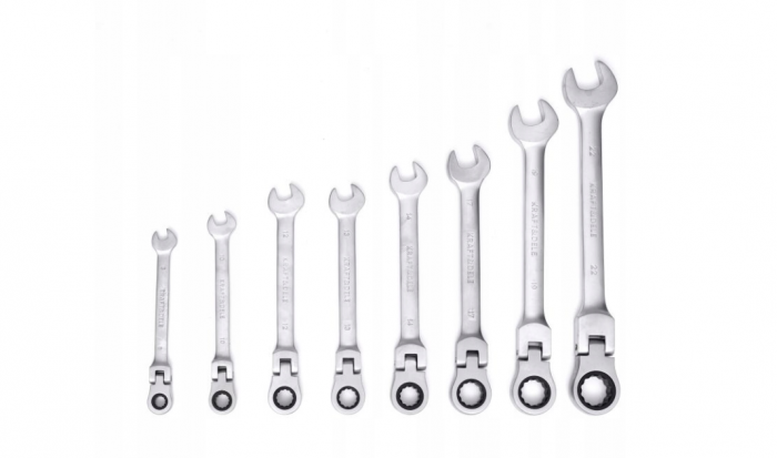 Set 8 chei cu clichet articulate 8-22mm 8bucati piese cap flexibil Cr-V (KD11302) [9]