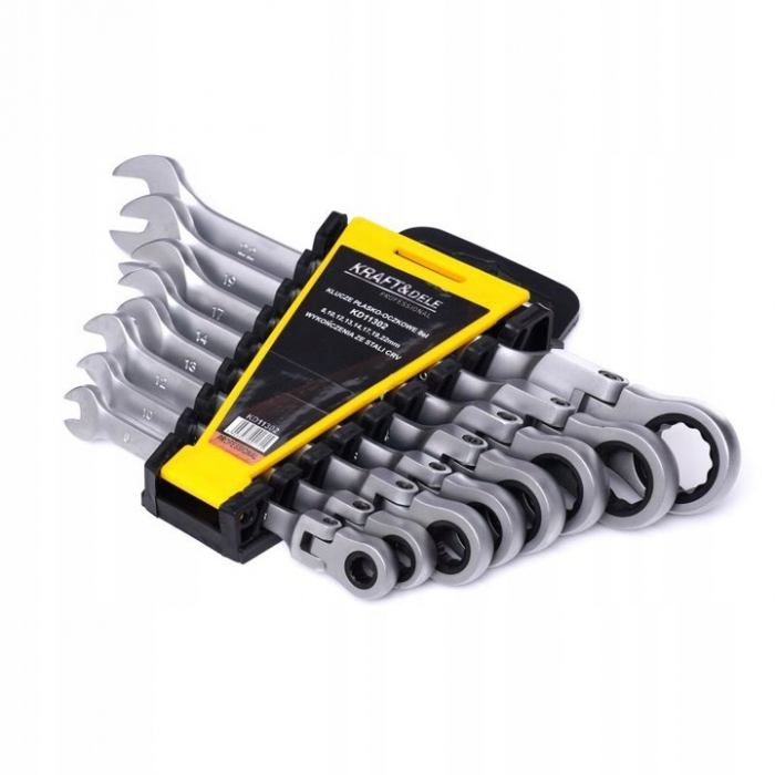 Set 8 chei cu clichet articulate 8-22mm 8bucati piese cap flexibil Cr-V (KD11302) [12]