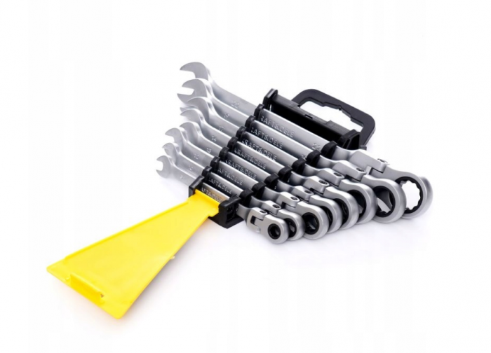 Set 8 chei cu clichet articulate 8-22mm 8bucati piese cap flexibil Cr-V (KD11302) [7]