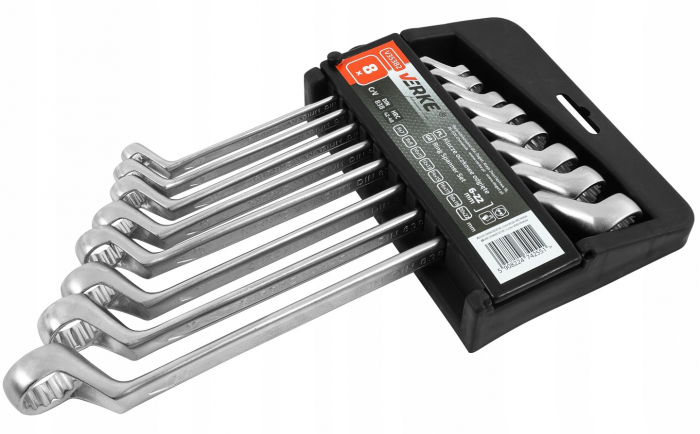 Set 8 chei inelare cu cot 6-22mm 8bucati piese Cr-V (V35382) [5]