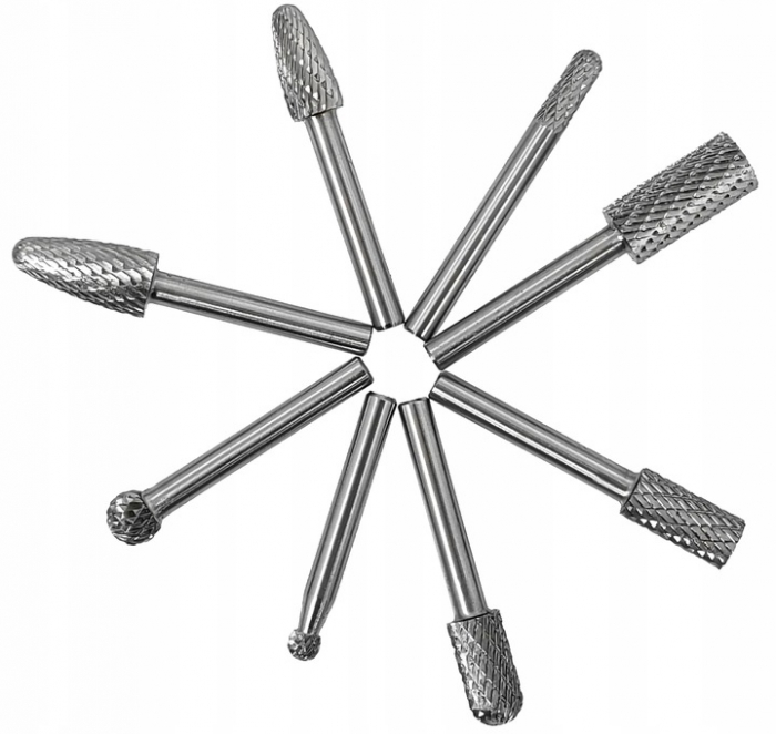 Set 8 freze HSS 6mm pentru metal (V05040) [3]