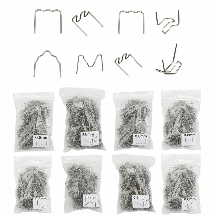 Set 800 capse cleme sarme agrafe sudat lipit plastic (KD10765) [6]