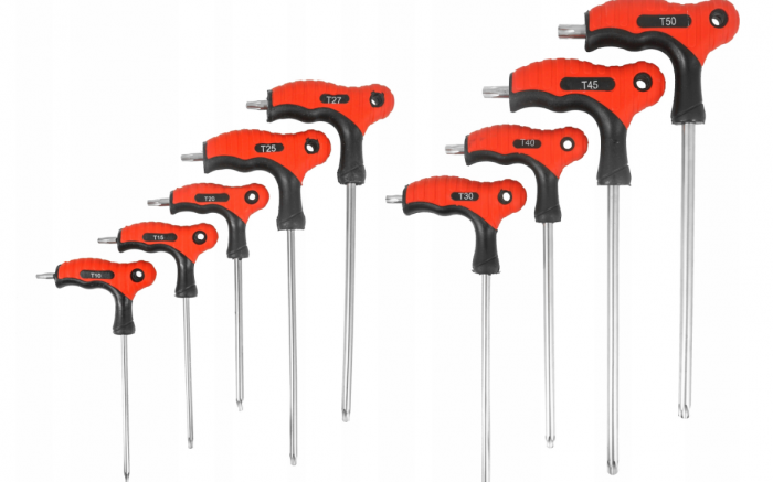 Set 9 chei torx lungi cu maner T10-T50 surubelnita (V86434) [3]