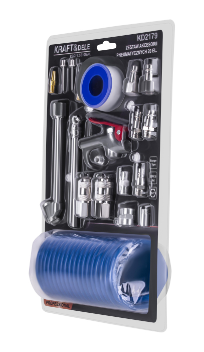 Set accesorii pneumatice 1/4" 20 piese pentru aer comprimat (KD2179) [7]