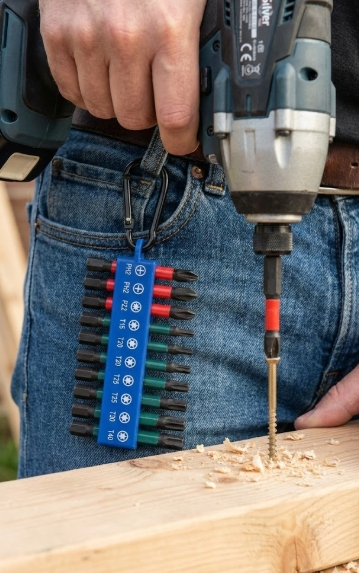 Set biti 1/4" HEX 10 piese PH PZ Torx, otel S2, pentru impact si surubelnita (S11230) [4]