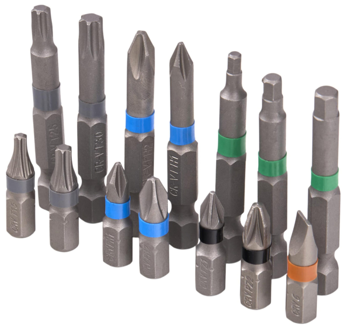 Set biti cu adaptor 15piese surubelnita filetanta (KD10473) [16]