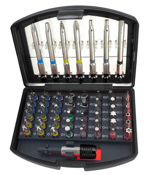 Set biti cu adaptor 56piese surubelnita filetanta (KD10471) [2]