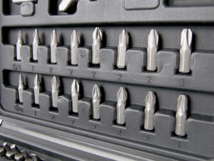 Set biti profesional 100 piese TORX PH PZ HEX SL cu adaptor si suport magnetic in valiza (KD10264) [2]