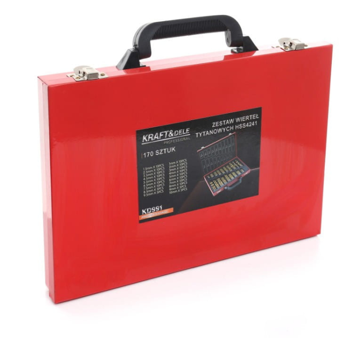 Set burghie din titan HSS pentru metal 170 buc (KD991) [6]