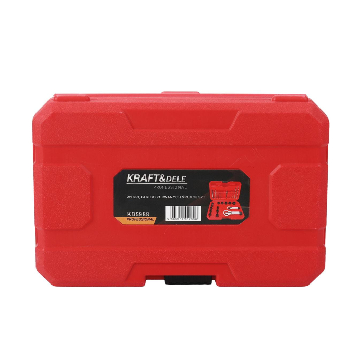 Set burghie si chei tubulare pentru indepartare suruburi rupte, 26 bucati (KD5988) [11]