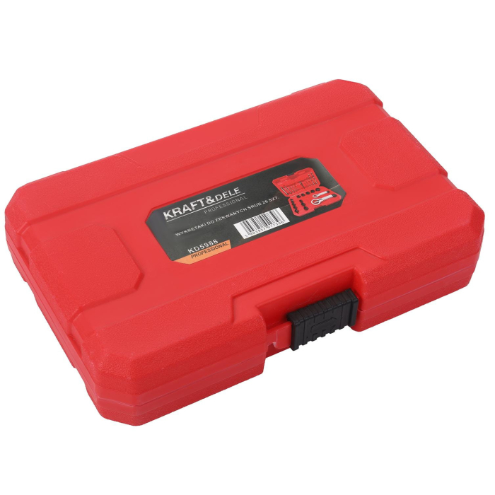 Set burghie si chei tubulare pentru indepartare suruburi rupte, 26 bucati (KD5988) [12]