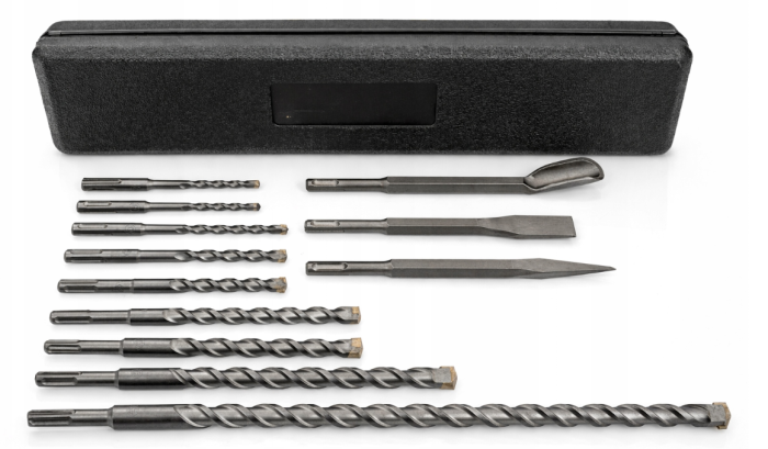 Set burghie si dalti SDS+ pentru beton, 12 piese, cu cutie (V05048) [6]