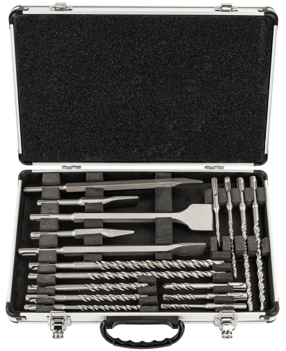 Set burghie si dalti SDS Plus 17 piese pentru beton zidarie cu valiza PM1488 (PM-ZWD-17T) [4]