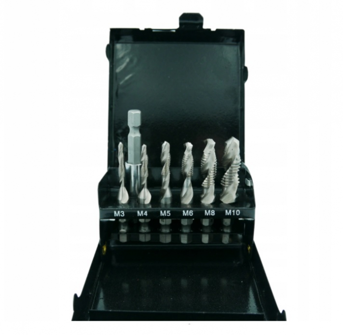Set burghie tip tarod cu filetare M3-M10 7piese (S11535) [3]