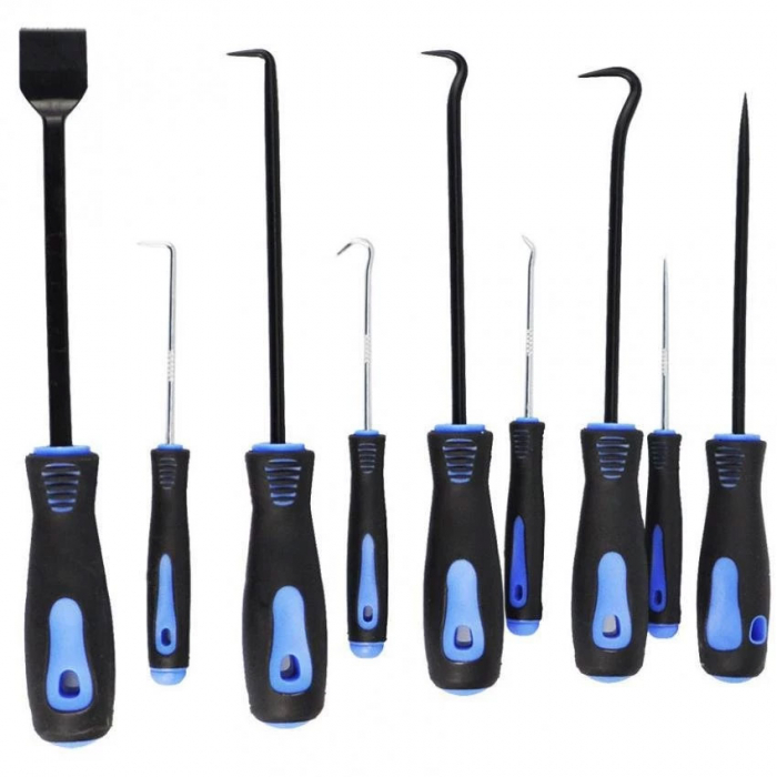 Set carlige raclete extractoare garnituri cu maner 9piese (S10876) [3]