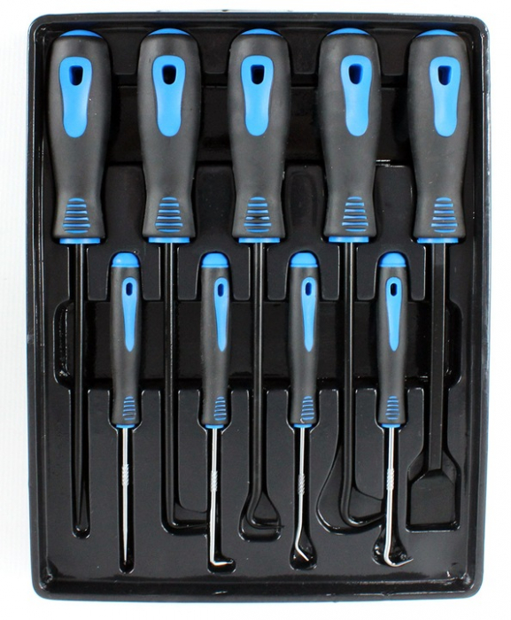 Set carlige raclete extractoare garnituri cu maner 9piese (S10876) [5]