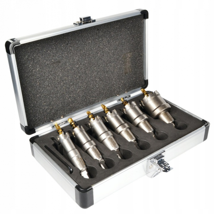 Set carote 16-35mm cu vidia pentru metal burghie din titan 6piese (21207) [4]