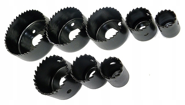 Set carote 19-64mm 11piese lemn rigips PVC (S10341) [2]