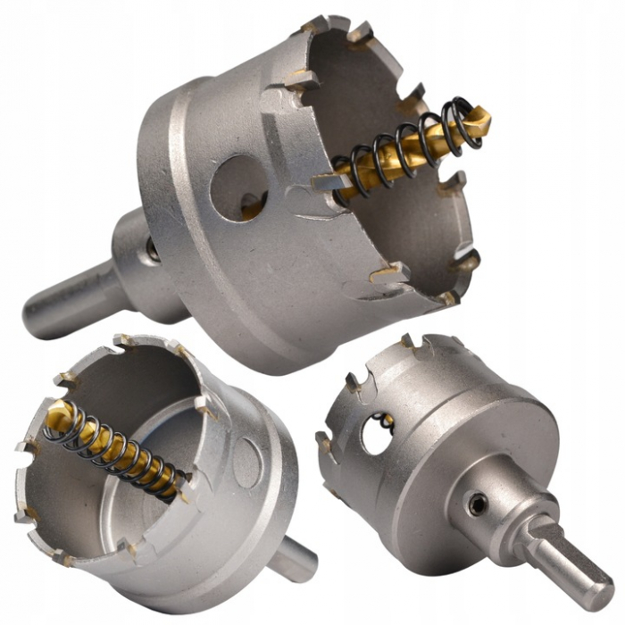 Set carote 22-65mm cu vidia pentru metal burghie din titan 6piese (21208) [8]