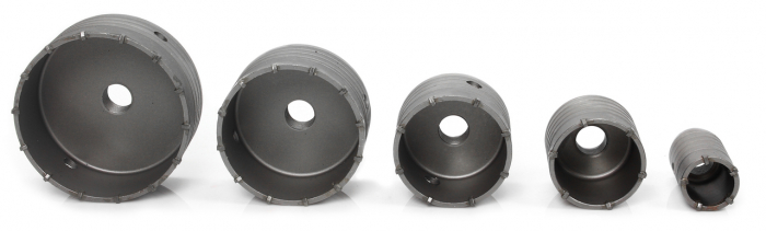 Set carote 6 piese cu vidie pentru beton 40-120mm cu adaptor SDS+ (M22582) [3]