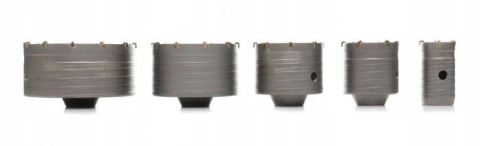 Set carote 7 piese cu vidie pentru beton 40-125mm cu adaptor SDS+ (TA1510) [3]