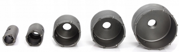 Set carote 9 piese cu vidie pentru beton 30-100mm cu adaptor SDS+ SDS Max (M22583) [3]