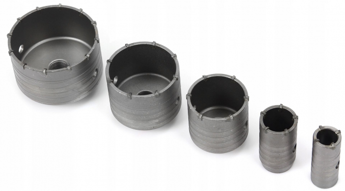 Set carote 9 piese cu vidie pentru beton 30-100mm cu adaptor SDS+ SDS Max (M22583) [4]