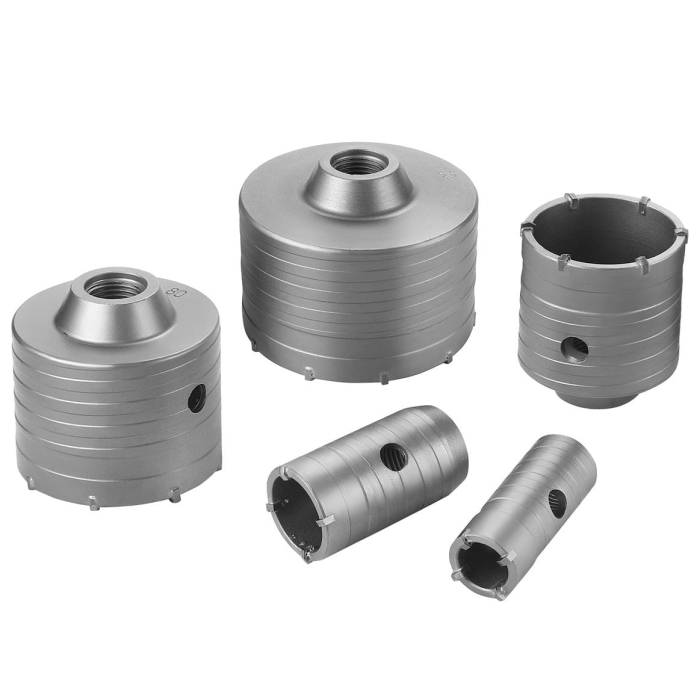 Set carote 9 piese cu vidie vidia pentru beton 30-100mm cu adaptor SDS+ SDS Max (KD12640) [7]