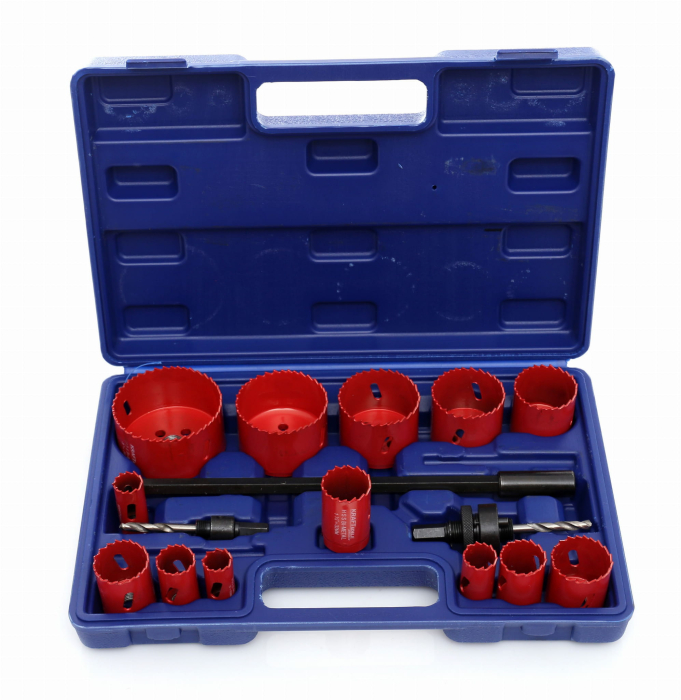 Set carote bi-metal lemn 17 piese, geanta, 19-76mm (KD10345) [6]