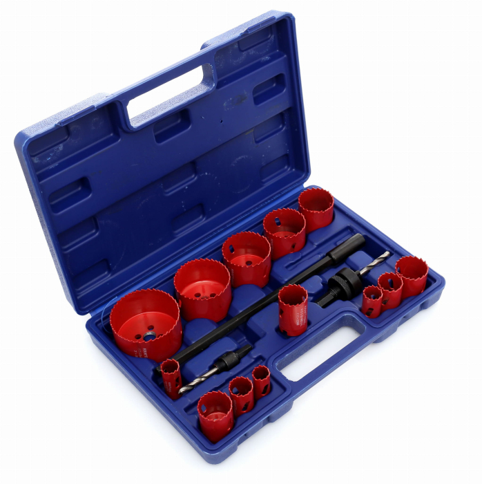 Set carote bi-metal lemn 17 piese, geanta, 19-76mm (KD10345) [4]