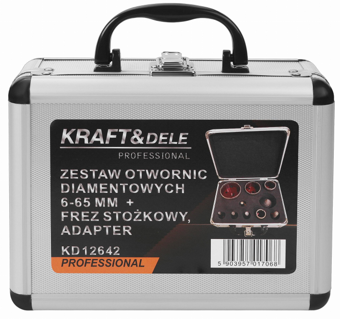 Set carote diamantate piatra gresie faianta beton 6-65mm M14 10piese (KD12642) [8]