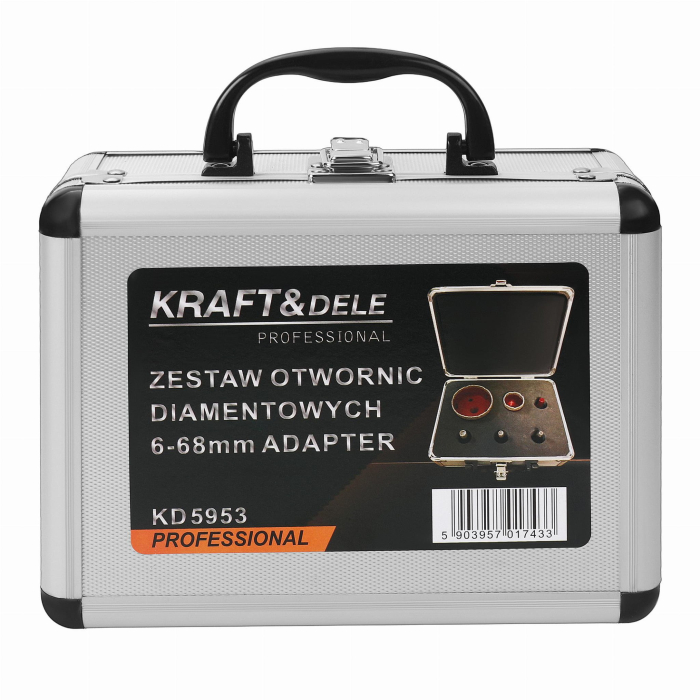 Set carote diamantate piatra gresie faianta beton 6-68mm 6piese (KD5953) [8]