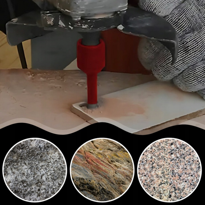 Set carote diamantate piatra gresie faianta beton 6-68mm HEX M14 6piese (CAR668M14-9) [6]